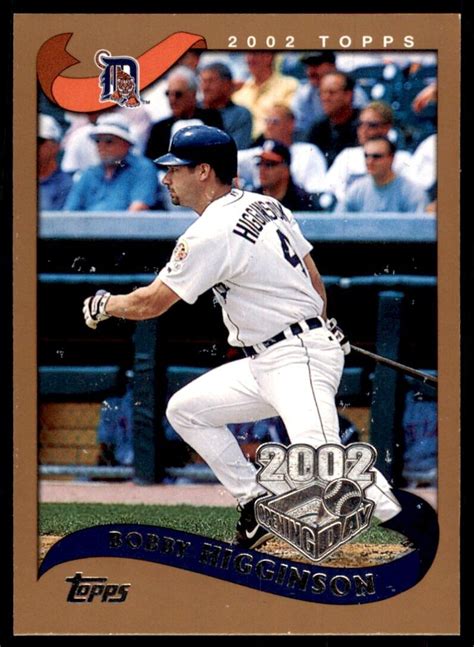 2002 TOPPS OPENING DAY BOBBY HIGGINSON DETROIT TIGERS 91 EBay