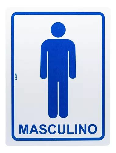 Placa De Sinaliza O Adesiva X Cm Sanit Rio Masculino