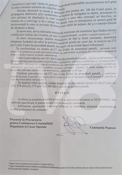 TV8 md PCCOCS refuză pornirea urmării penale în privința lui Dodon în