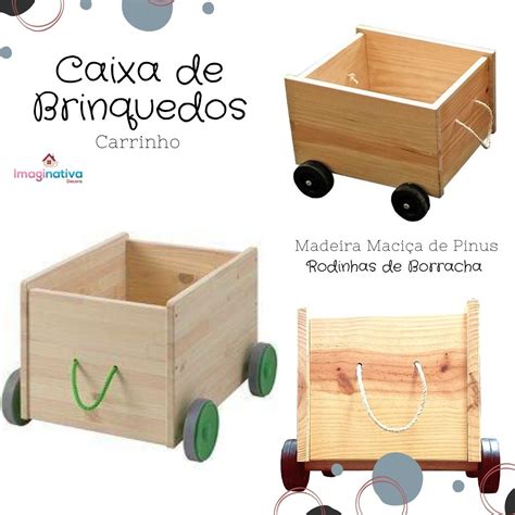 Caixa De Brinquedos Carrinho Rodinhas De Verdade Encontre O