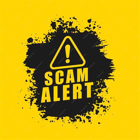 Free Vector | Grungy style scam alert yellow background keep your data ...