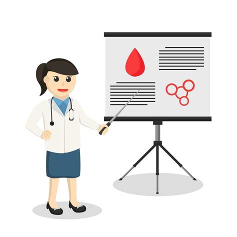 doctor giving presentation information 35771078 Vector Art at Vecteezy