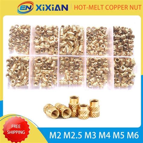 M2 M2 5 M3 M4 M5 M6 Brass Inserts For 3D Printing Parts Heat Set