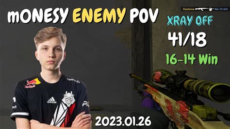 G2 M0NESY 41 18 ENEMY POV MIRAGE FACEIT 5v5 Ranked CS GO POV