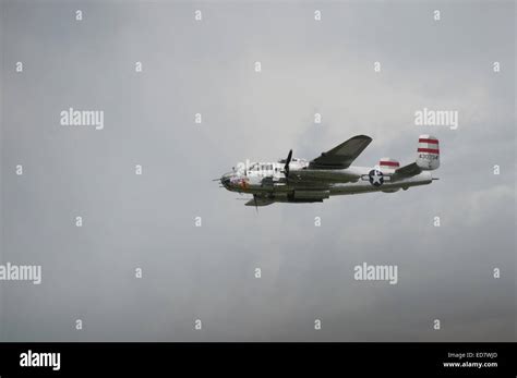 B-25J MITCHELL WWII BOMBER at airshow Stock Photo - Alamy