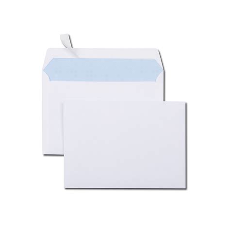 Boîte de 500 enveloppes blanches C6 114x162 80 g m² bande de protection