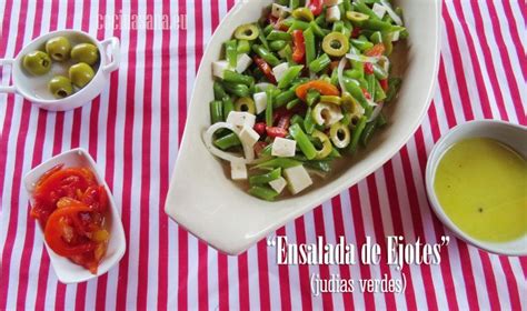 Ensalada de Ejotes judías verdes y Queso Panela