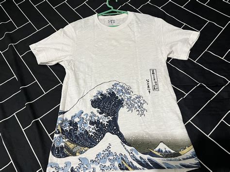 Hokusai Blue Kanagawa Wave Uniqlo Ut Men S Fashion Tops Sets