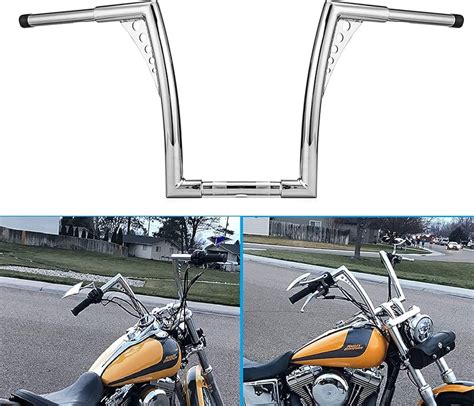 For Harley Touring Dyna Softail Sportster XL 12 Rise 2 Ape Hangers