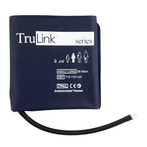 NIBP Cuff TruLink Adult Long Reusable Nylon 1 Each Spacelabs