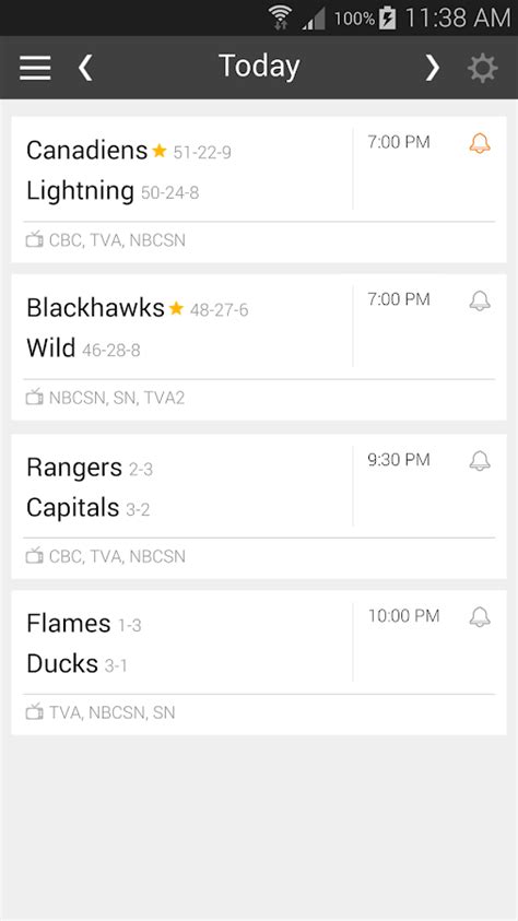 Hockey Scores NHL Schedule - Android Apps on Google Play