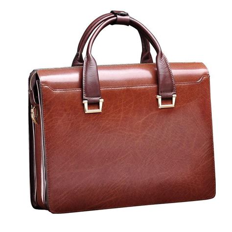 Wholesale Teemzone Mens Genuine Leather Business Laptop Case Briefcase