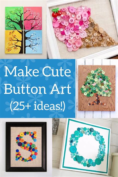 Crafts For Seniors, Crafts To Do, Easy Crafts, Button Art Projects ...