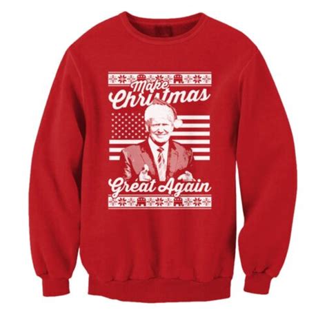 Make Christmas Great Again Donald Trump Ugly Sweater Funny Merry Xmas