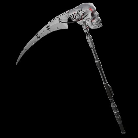 Skull Sci-Fi Scythe 3D Model by Shadowrazesss