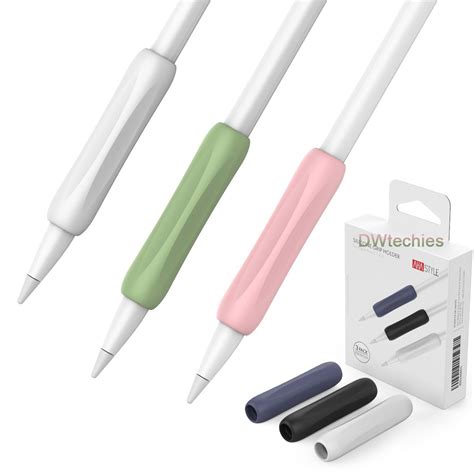 3 Pack Silicone Apple Pencil Grip Ergonomic Sleeve Accessories