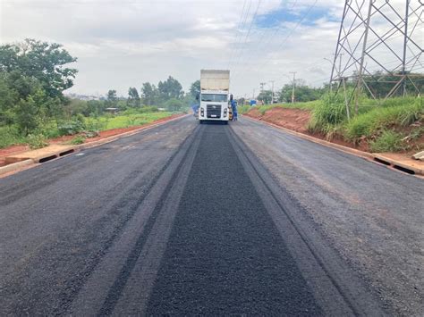 Prefeitura De Bauru Inicia Aplica O De Base De Asfalto No Trecho De