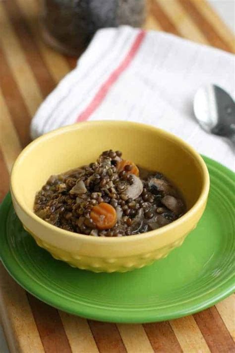 Simple Black Lentil Soup The Pretty Bee