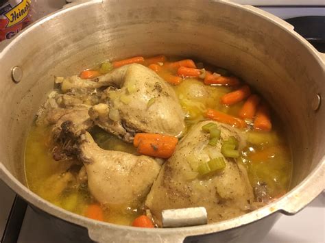 Pressure Cooked Whole Chicken Soup