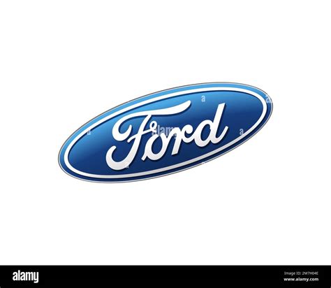 Ford Rotated Logo White Background Stock Photo Alamy