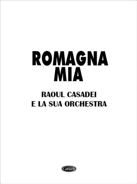 Romagna Mia Di Secondo Casadei Melodia Testi E Accordi