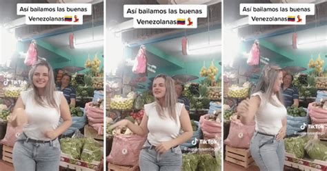 Venezuela Tiktok Viral Venezolana Baila Cumbia En Mercado Y