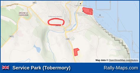 Service Park Tobermory Stage Map Tour Of Mull Rally Maps