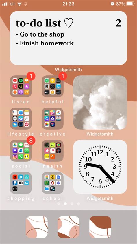 Aesthetic IOS 14 Home Screen Ideas Phone Apps Iphone Iphone