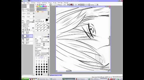 Lineart Paint Tool Sai Tutorial L Inchiostrazione Youtube