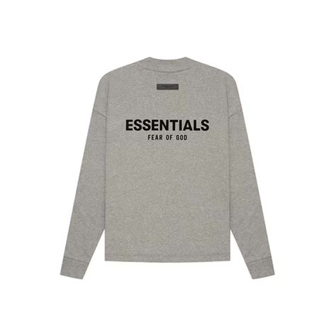 Fear Of God Essentials Ls T Shirt Ss22 Dark Oatmealfear Of God