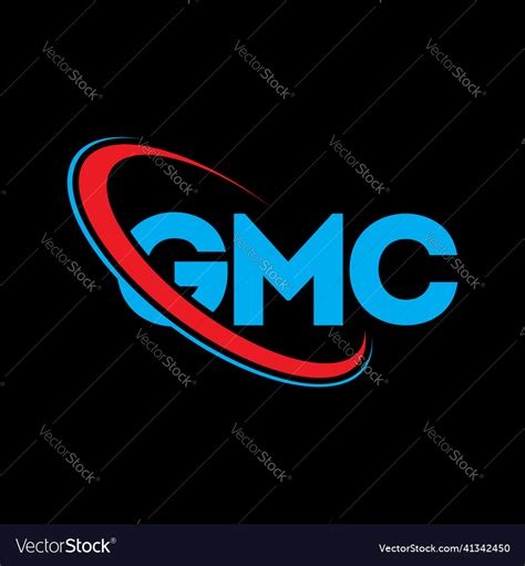 Gmc logo letter design Royalty Free Vector Image