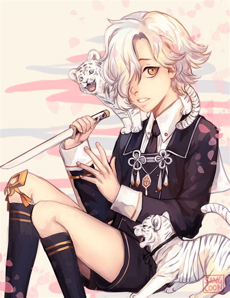 Gokotai And Gokotai S Tigers Touken Ranbu Drawn By Sangcoon Danbooru