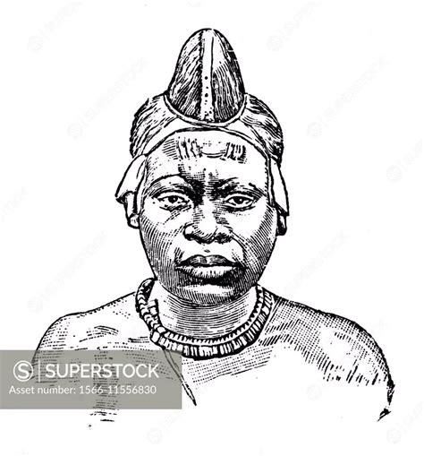 Kisii (Bantu) man in traditional dress, Kenya, illustration from Soviet ...