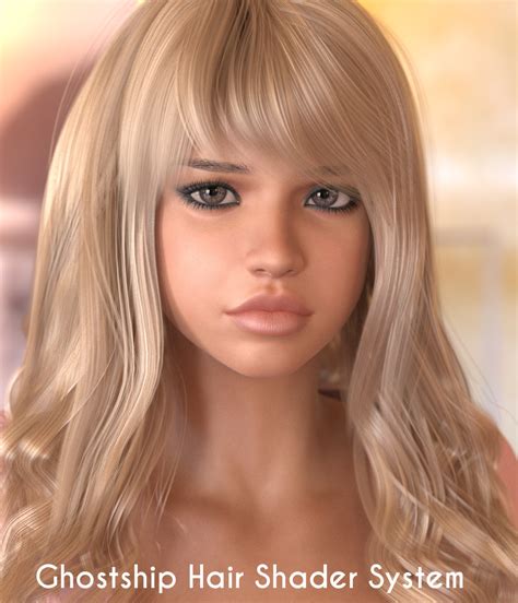 Ghostship Hair Shader System D Figure Assets Poser Software Merchant