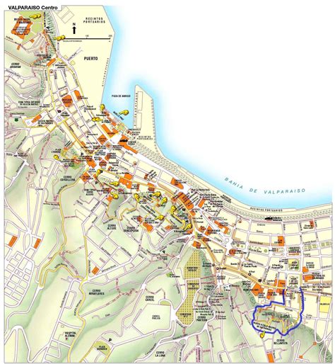 Valparaiso Tourist Map - Valparaiso Chile • mappery