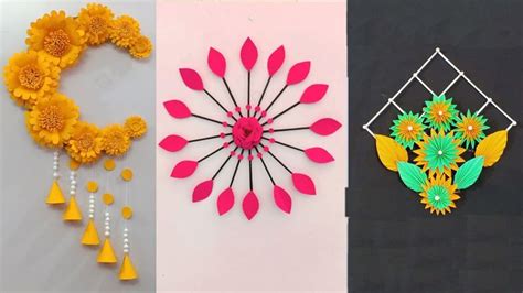 3 Beautiful Wall Hanging Craft Ideas Diy Wall Decor Home Decorating