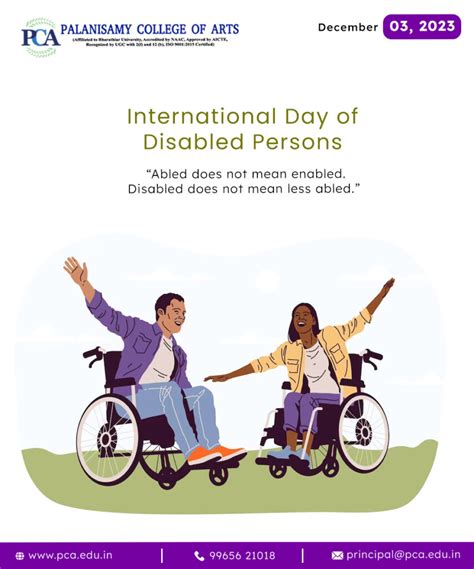 International Day Of Disabled Persons Palanisamy College Of Arts