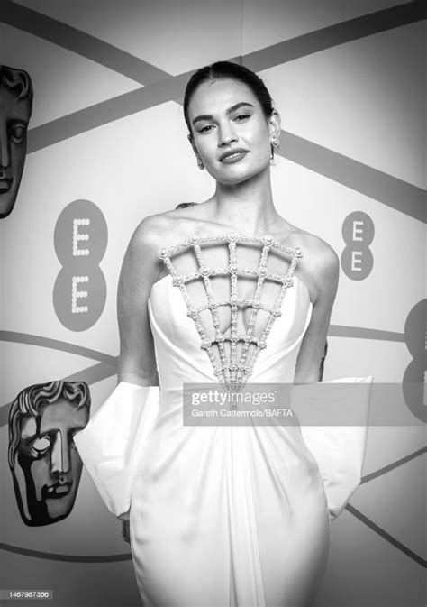 Lily James Attends The Ee Bafta Film Awards 2023 At The Royal News