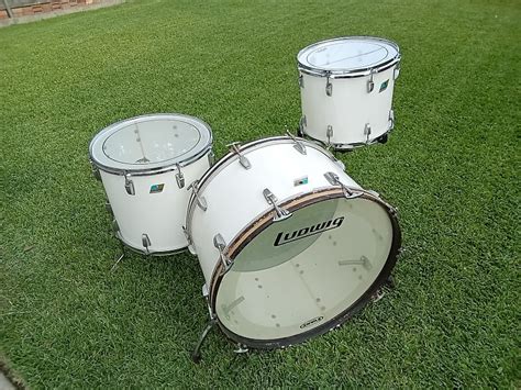 Ludwig Vistalite Drum Set 70s White Reverb