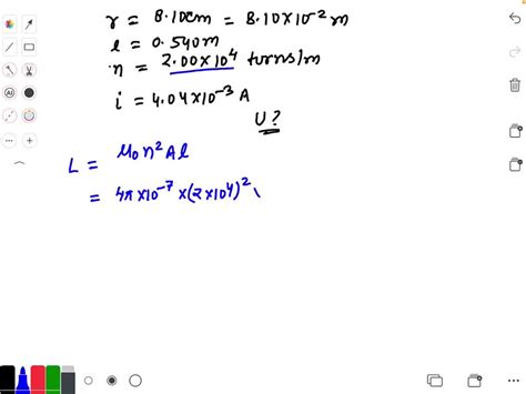 Solved Find The Energy Stored In A Section Of Length Of A Long