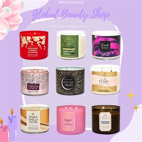 Jual 3Wick Candle Bath And Body Works BBW Lilin BBW PART III Shopee Indonesia