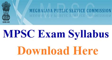 Mpsc State Service Syllabus Pdf Prelims Mains Mpsc Sse Exam