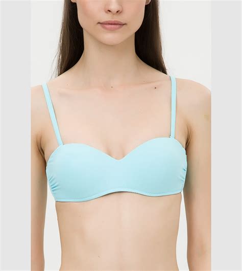 Buy Koton Solid Bikini Top In Blue Thstreet Kuwait