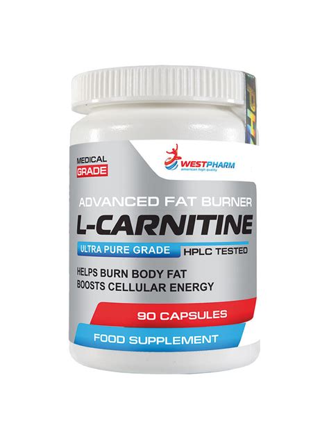 WestPharm L Carnitine Л карнитин Аминокислота 90 капсул купить