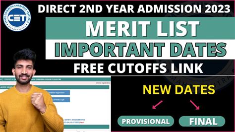 Dse Merit List Kab Release Hogi Direct Second Year Engineering