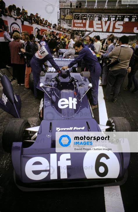 The Tyrrell 006 Of Second Placed Francois Cevert FRA Is Prepared To