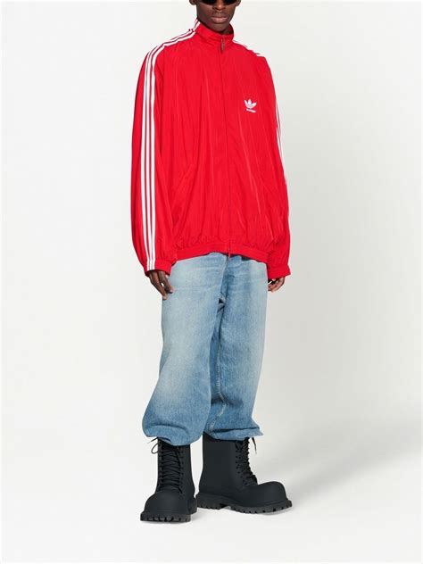 Balenciaga X Adidas Tracksuit Jacket In Red Modesens