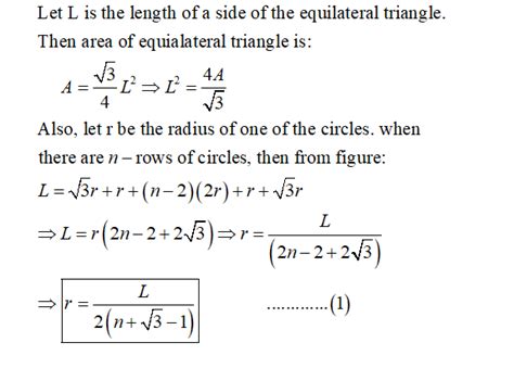 Answered The Area Of The Equilateral Triangle Bartleby