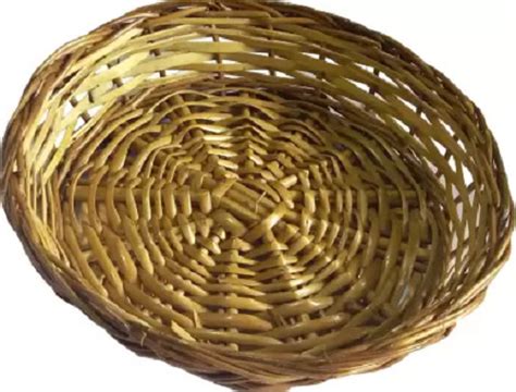 Premium Quality Round Plain Wooden Baskets For Vegetable Cavity