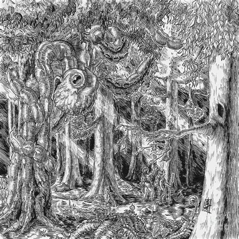 Giant Pacific Northwest Tree Octopus Drawing by Nicholas McFadden - Pixels